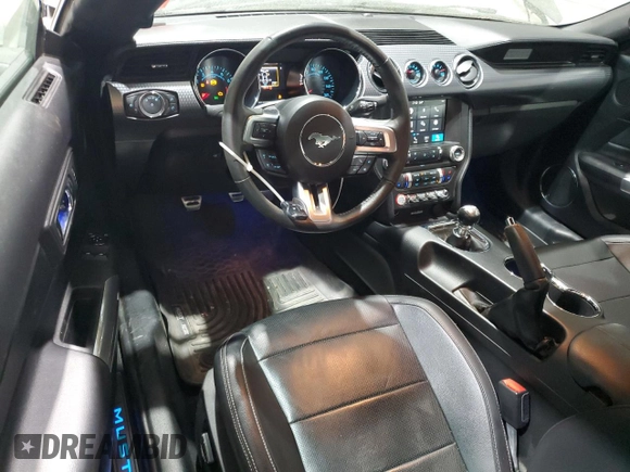 2017 Ford Mustang GT with VIN 1FA6P8CF5H5335019, listed as a Copart auction lot 55228215 with 38,550 mi miles and Salvage title. Bid and sale history available at DreamBid. Image 8.
