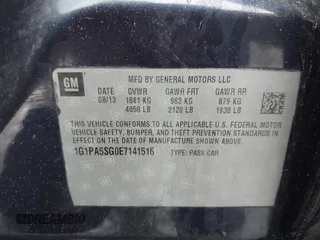 2014 Chevrolet Cruze LS with VIN 1G1PA5SG0E7141516, listed as a IAAI auction lot 42272535 with 71,249 mi miles and . Bid and sale history available at DreamBid. Image 9.