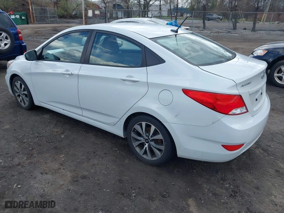 2017 Hyundai Accent SE with VIN KMHCT4AEXHU361631, listed as a IAAI auction lot 42037045 with 136,847 mi miles. Bid and sale history available at carsss.com. Image 3.