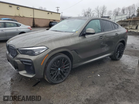 2023 BMW X6 xDrive40i z VIN 5UXCY6C03P9P48220, wystawiony jako Copart lot #51660845 z przebiegiem 24 947 mil mil oraz Szkoda całkowita • Salvage title. Historia ofert i sprzedaży dostępna na DreamBid. Obrazek 1.