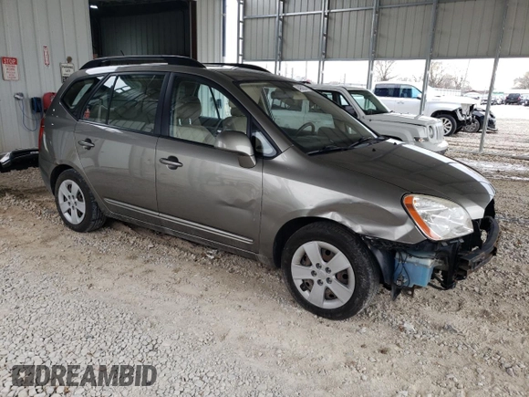 2009 Kia Rondo LX with VIN KNAFG526297252855, listed as a Copart auction lot 84956504 with 83,351 mi miles and Salvage Title. Bid and sale history available at carsss.com. Image 4.