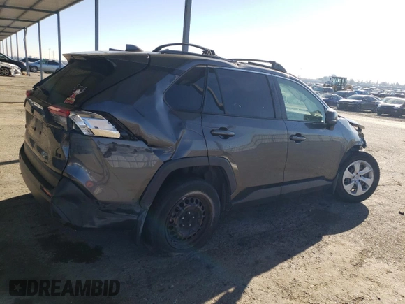 2019 Toyota RAV4 LE with VIN JTMH1RFV7KD016442, listed as a Copart auction lot 87880635 with 136,803 mi miles and Salvage Title. Bid and sale history available at carsss.com. Image 3.