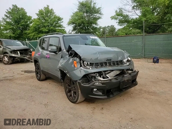 2017 Jeep Renegade Altitude with VIN ZACCJBBB7HPF03437, listed as a Copart auction lot 59815415 with 23,154 mi miles and Salvage title. Bid and sale history available at DreamBid. Image 13.