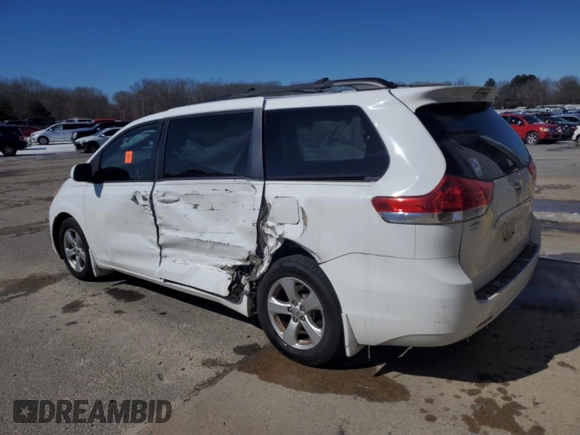 2014 Toyota Sienna LE AAS with VIN 5TDKK3DC2ES473234, listed as a Copart auction lot 45883065 with 109,243 mi miles and Clean Title. Bid and sale history available at DreamBid. Image 2.