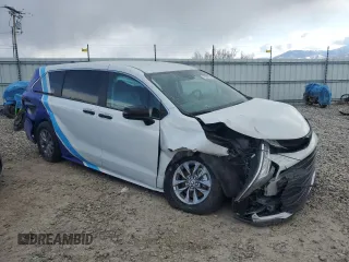 2023 Toyota Sienna LE with VIN 5TDKRKEC0PS159167, listed as a Copart auction lot 50191465 with 0 mi miles and Salvage Title. Bid and sale history available at carsss.com. Image 4.
