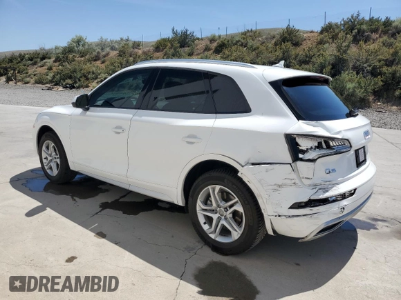 2018 Audi Q5 Premium with VIN WA1ANAFY2J2227182, listed as a Copart auction lot 60544075 with 33,851 mi miles and Salvage title. Bid and sale history available at DreamBid. Image 2.