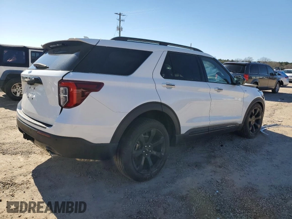 2023 Ford Explorer ST-Line with VIN 1FMSK7KH0PGB52842, listed as a Copart auction lot 88803645 with 20,888 mi miles and Salvage Title. Bid and sale history available at carsss.com. Image 3.