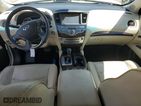 2015 Infiniti QX60 with VIN 5N1AL0MM5FC511828, listed as a Copart auction lot 64392735 with 111,444 mi miles and Salvage title. Bid and sale history available at DreamBid. Image 8.