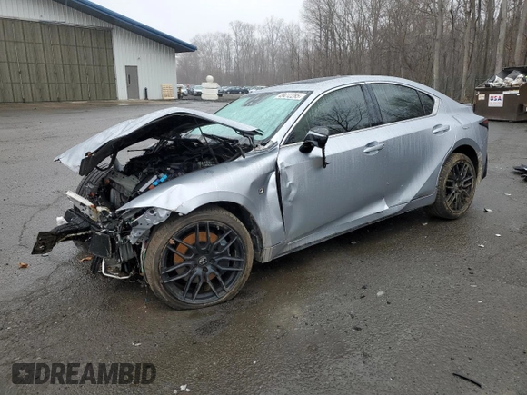 2021 Lexus IS 350 F Sport with VIN JTHGZ1E25M5020711, listed as a Copart auction lot 49412285 with 23,350 mi miles and Salvage title. Bid and sale history available at DreamBid. Image 1.