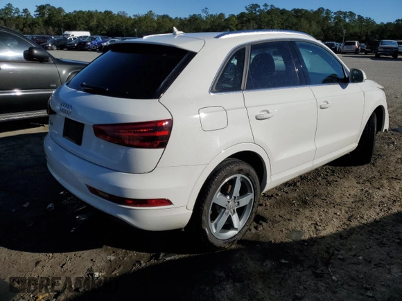 2015 Audi Q3 Premium Plus with VIN WA1BFCFS7FR014199, listed as a Copart auction lot 81987154 with 62,071 mi miles and Salvage title. Bid and sale history available at DreamBid. Image 3.