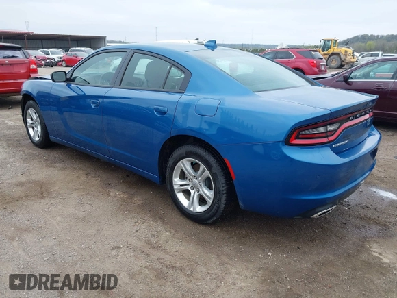 2023 Dodge Charger SXT with VIN 2C3CDXBGXPH674476, listed as a IAAI auction lot 41910339 with 14,079 mi miles. Bid and sale history available at carsss.com. Image 3.