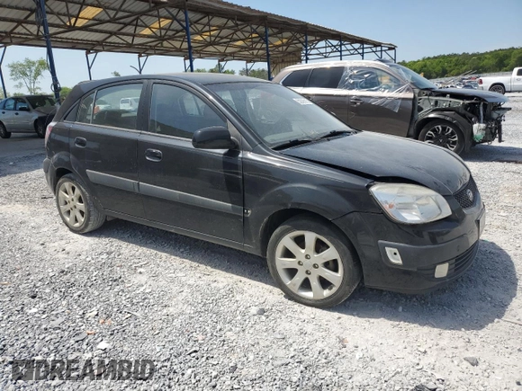 2008 Kia Rio LX with VIN KNADE163886415356, listed as a Copart auction lot 53208515 with 137,000 mi miles and Clean Title. Bid and sale history available at carsss.com. Image 4.