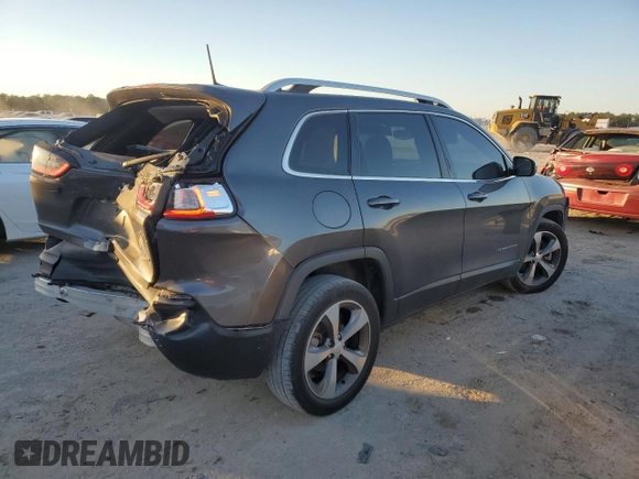 2019 Jeep Cherokee Limited z VIN 1C4PJLDB5KD444186, wystawiony jako Copart lot #81402233 z przebiegiem 39 451 mil mil oraz Szkoda całkowita • Salvage title. Historia ofert i sprzedaży dostępna na DreamBid. Obrazek 3.