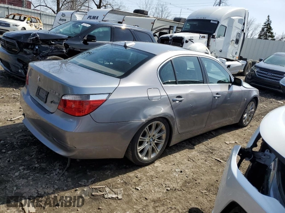 2007 BMW 5 Series 530xi with VIN WBANF73537CU25979, listed as a Copart auction lot 49534285 with 232,091 mi miles and Clean Title. Bid and sale history available at carsss.com. Image 3.