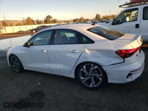2023 Audi A3 Premium with VIN WAUAUDGY7PA036359, listed as a Copart auction lot 78642463 with 5,173 mi miles. Bid and sale history available at carsss.com. Image 2.
