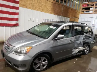 2008 Honda Odyssey Touring z VIN 5FNRL38918B104500, wystawiony jako Copart lot #47816145 z przebiegiem 262 179 mil mil oraz Szkoda całkowita • Salvage title. Historia ofert i sprzedaży dostępna na DreamBid. Obrazek 1.