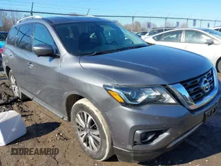 2019 Nissan Pathfinder S with VIN 5N1DR2MM7KC627310, listed as a IAAI auction lot 42064061 with 110,353 mi miles. Bid and sale history available at carsss.com. Image 1.