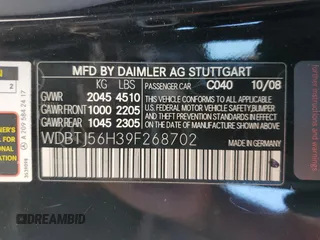 2009 Mercedes-Benz CLK 350 with VIN WDBTJ56H39F268702, listed as a Copart auction lot 68367854 with 144,115 mi miles and Salvage Title. Bid and sale history available at carsss.com. Image 12.