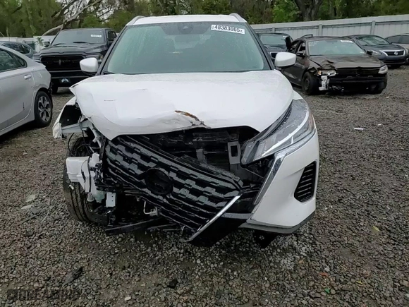 2024 Nissan Kicks SV with VIN 3N1CP5CVXRL493587, listed as a Copart auction lot 48383005 with 19,112 mi miles and Salvage Title. Bid and sale history available at carsss.com. Image 12.