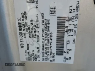 2005 Ford Explorer Sport Trac XLS с VIN 1FMZU77K75UA78704, выставлен на аукционе Copart как лот 41428235 с пробегом 148 689 миль миль и Списание • Salvage title. История ставок и продаж доступна на DreamBid. Изображение 12.