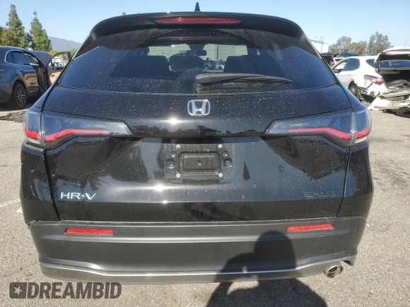 2024 Honda HR-V Sport with VIN 3CZRZ1H50RM741479, listed as a Copart auction lot 49518805 with 27,382 mi miles and Salvage Title. Bid and sale history available at carsss.com. Image 6.