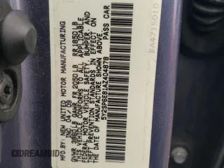 2010 Pontiac Vibe 1SA with VIN 5Y2SP6E81AZ404878, listed as a Copart auction lot 55658815 with 103,670 mi miles and Salvage title. Bid and sale history available at DreamBid. Image 13.