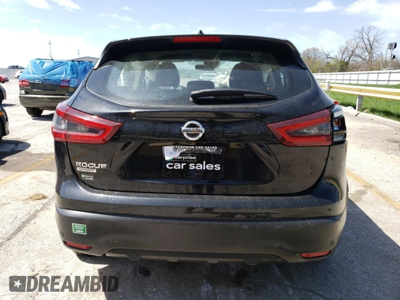 2022 Nissan Rogue S with VIN JN1BJ1AV9NW347808, listed as a Copart auction lot 52240685 with 53,078 mi miles and Salvage title. Bid and sale history available at DreamBid. Image 6.
