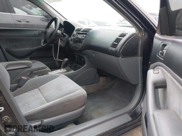 2004 Honda Civic LX z VIN 2HGES16574H605032, wystawiony jako IAAI lot #42432347 z przebiegiem 144 288 mil mil oraz . Historia ofert i sprzedaży dostępna na DreamBid. Obrazek 5.