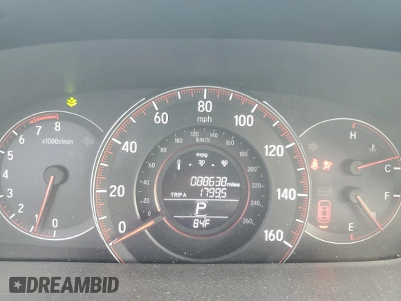 2017 Honda Accord Sedan Sport with VIN 1HGCR2F50HA223261, listed as a Copart auction lot 50190785 with 88,638 mi miles and Salvage Title. Bid and sale history available at carsss.com. Image 9.