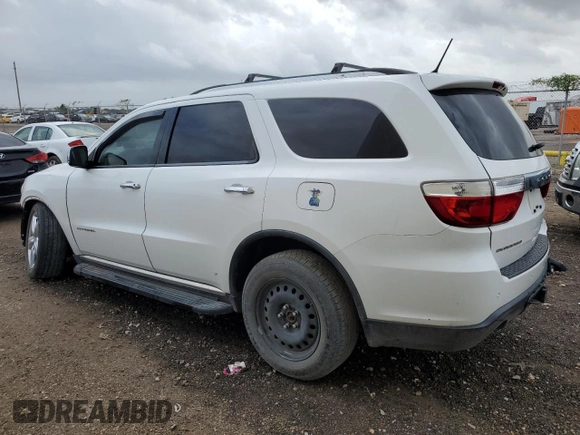 2013 Dodge Durango Citadel with VIN 1C4SDHET2DC613983, listed as a Copart auction lot 80585254 with 164,580 mi miles and Salvage Title. Bid and sale history available at carsss.com. Image 2.