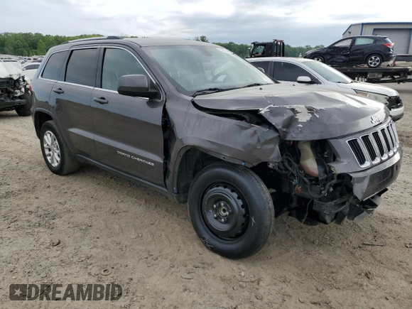 2014 Jeep Grand Cherokee Laredo with VIN 1C4RJEAG0EC388611, listed as a Copart auction lot 53663495 with Not Provided miles and Salvage Title. Bid and sale history available at DreamBid. Image 4.