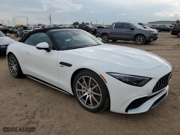 2023 Mercedes-Benz SL with VIN W1KVK5AB8PF019843, listed as a Copart auction lot 77594164 with 0 mi miles and Salvage Title. Bid and sale history available at carsss.com. Image 4.