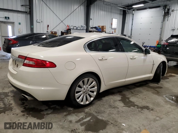 2009 Jaguar XF with VIN SAJXA06B69HR25287, listed as a Copart auction lot 42179625 with 222,124 mi miles and Salvage Title. Bid and sale history available at DreamBid. Image 3.