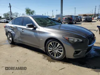 2019 Infiniti Q50 Luxe z VIN JN1EV7AP4KM514928, wystawiony jako Copart lot #56694755 z przebiegiem 63 705 mil mil oraz Szkoda całkowita • Salvage title. Historia ofert i sprzedaży dostępna na DreamBid. Obrazek 4.