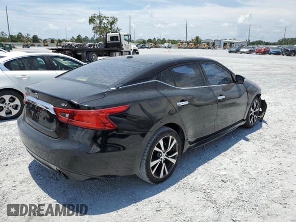 2017 Nissan Maxima Platinum with VIN 1N4AA6AP6HC381854, listed as a Copart auction lot 58800055 with 181,343 mi miles and Clean title. Bid and sale history available at DreamBid. Image 3.