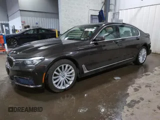 2017 BMW 7 Series 740i xDrive with VIN WBA7E4C54HGU99612, listed as a Copart auction lot 39951774 with 49,659 mi miles. Bid and sale history available at carsss.com. Image 1.