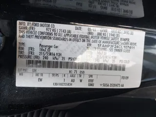 2012 Ford Focus SE with VIN 1FAHP3F24CL107411, listed as a IAAI auction lot 42177334 with 89,242 mi miles and . Bid and sale history available at DreamBid. Image 9.