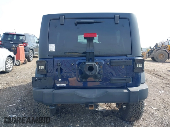 2013 Jeep Wrangler Unlimited Rubicon with VIN 1C4BJWFGXDL502435, listed as a IAAI auction lot 41937642 with 83,817 mi miles and . Bid and sale history available at DreamBid. Image 16.