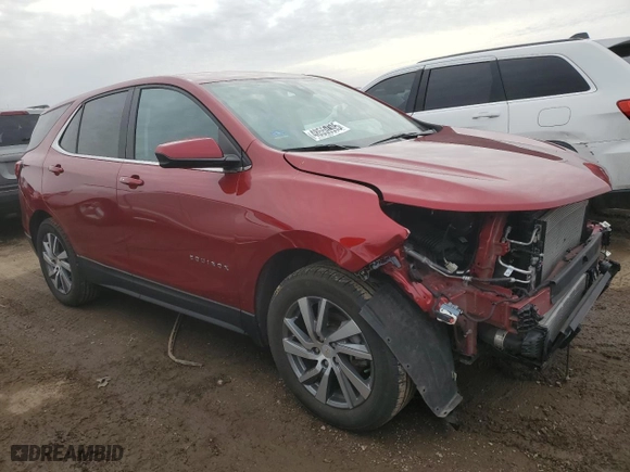2023 Chevrolet Equinox LT with VIN 3GNAXUEG7PS152946, listed as a Copart auction lot 48559995 with 18,147 mi miles and Salvage Title. Bid and sale history available at carsss.com. Image 4.