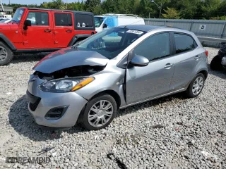 2012 Mazda Mazda2 Sport with VIN JM1DE1KZXC0140257, listed as a Copart auction lot 70361264 with 55,266 mi miles and Salvage Title. Bid and sale history available at carsss.com. Image 1.