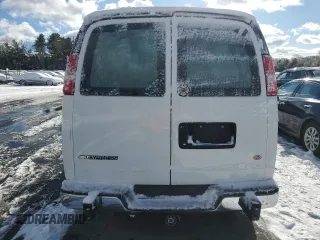 2019 Chevrolet Express Cargo with VIN 1GCWGAFG4K1234090, listed as a Copart auction lot 59241115 with 142,307 mi miles and Salvage title. Bid and sale history available at DreamBid. Image 6.