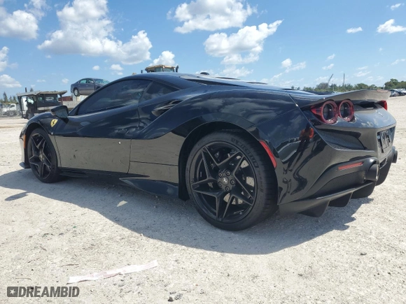 2021 Ferrari F8 Tributo with VIN ZFF92LLA8M0268230, listed as a Copart auction lot 50326925 with 18,802 mi miles and Salvage Title. Bid and sale history available at carsss.com. Image 2.