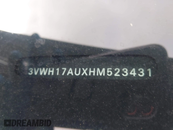 2017 Volkswagen Golf S с VIN 3VWH17AUXHM523431, выставлен на аукционе IAAI как лот 42381553 с пробегом 68 240 миль миль и . История ставок и продаж доступна на DreamBid. Изображение 9.