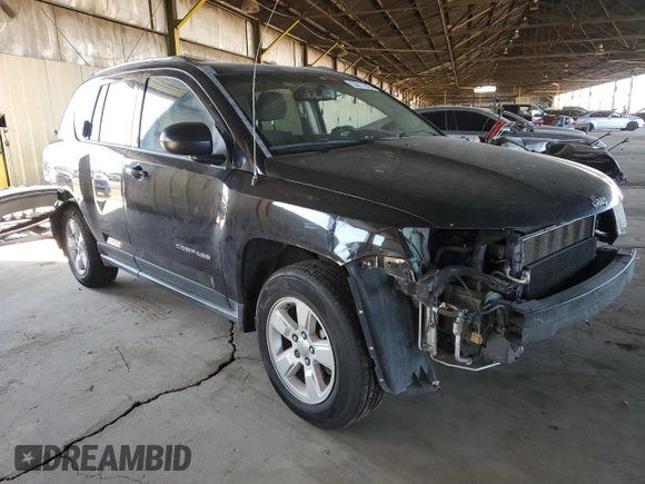 2016 Jeep Compass Sport with VIN 1C4NJCBB4GD603085, listed as a Copart auction lot 55611045 with 132,849 mi miles and Salvage title. Bid and sale history available at DreamBid. Image 4.