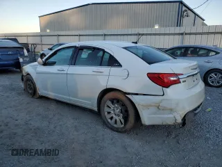 2013 Chrysler 200 LX with VIN 1C3CCBAG3DN743065, listed as a Copart auction lot 88041135 with 209,621 mi miles and Salvage Title. Bid and sale history available at carsss.com. Image 2.