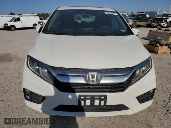 2018 Honda Odyssey EX-L with VIN 5FNRL6H72JB005268, listed as a Copart auction lot 50263645 with 136,036 mi miles and Salvage Title. Bid and sale history available at carsss.com. Image 5.