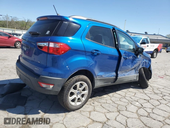 2021 Ford EcoSport SE z VIN MAJ6S3GL6MC409572, wystawiony jako Copart lot #53320685 z przebiegiem 26 448 mil mil oraz Szkoda całkowita • Salvage title. Historia ofert i sprzedaży dostępna na DreamBid. Obrazek 3.