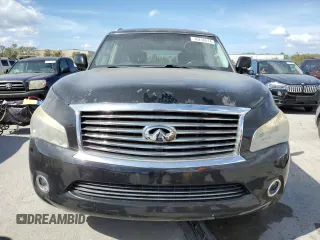 2011 Infiniti QX56 7-passenger with VIN JN8AZ2NF7B9501652, listed as a Copart auction lot 76238674 with 102,157 mi miles and Salvage Title. Bid and sale history available at carsss.com. Image 5.