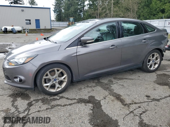 2013 Ford Focus Titanium with VIN 1FADP3J23DL209175, listed as a Copart auction lot 51594075 with 92,531 mi miles and Salvage Title. Bid and sale history available at carsss.com. Image 1.
