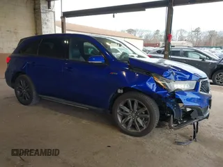 2019 Acura MDX w/Technology/A-Spec Pkg with VIN 5J8YD4H01KL010882, listed as a IAAI auction lot 41240273 with 46,744 mi miles. Bid and sale history available at carsss.com. Image 1.